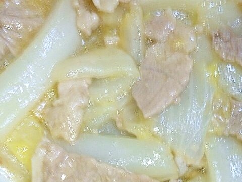 豚肉と白菜のコンソメ煮炒め